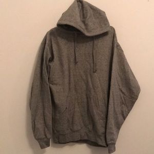 Heather Style Gray Pullover Hoodie